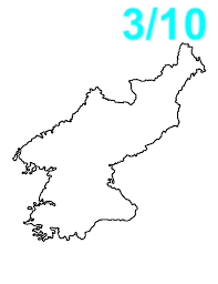 A silhouette of a map region. 3/10 is written at the top right of the image.