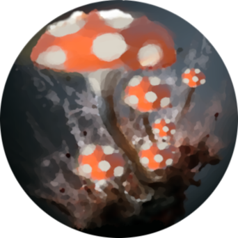 Circle showing mushroom