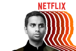 Netflix poster depicting a man and many silhouettes to his right