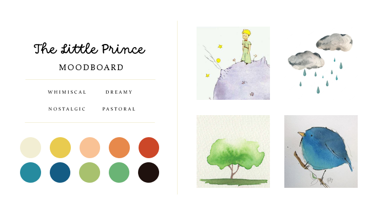 The Little Prince moodboard.